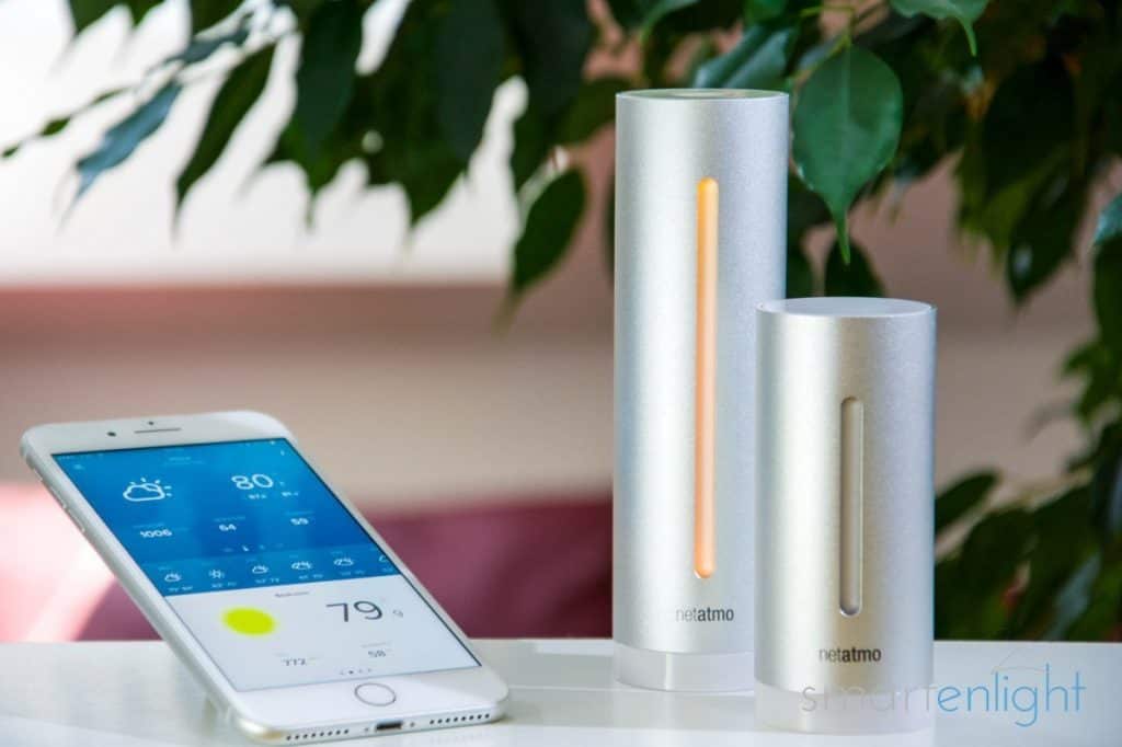 Netatmo Weather Station Indoor Outdoor with Wireless Outdoor Sensor -  Compatible with  Alexa & Apple HomeKit